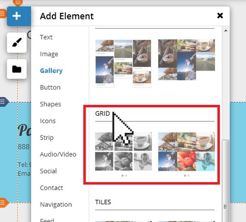 Adding a Grid Gallery - Website.com Knowledge Base