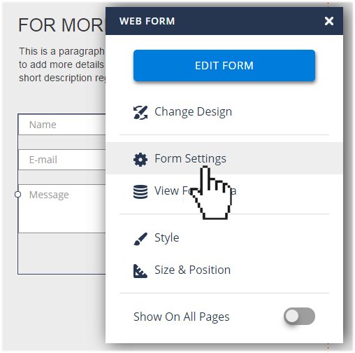 New Form Data Notifications - Website.com Knowledge Base
