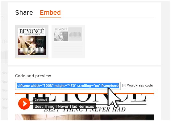 Adding a SoundCloud player on your web page - Website.com Knowledge Base